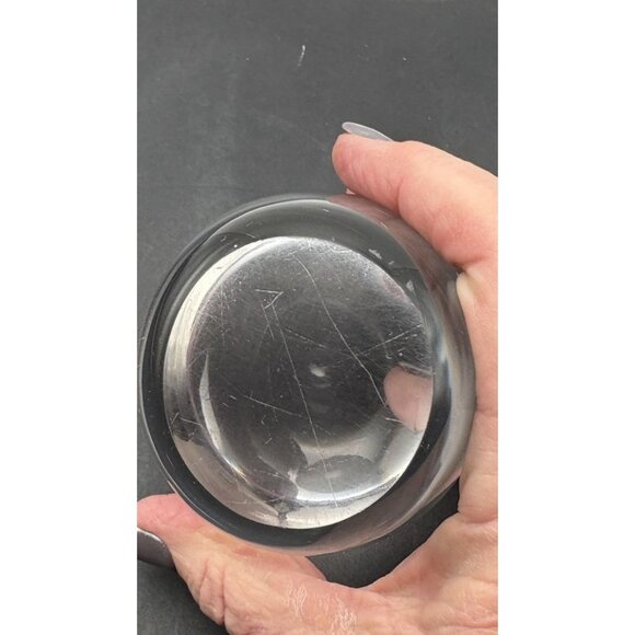 Vintage MCM BAXTER /WHITEFRIARS Art Glass Owl Figurine Paperweight Sculpture 4”T - Picture 6 of 8